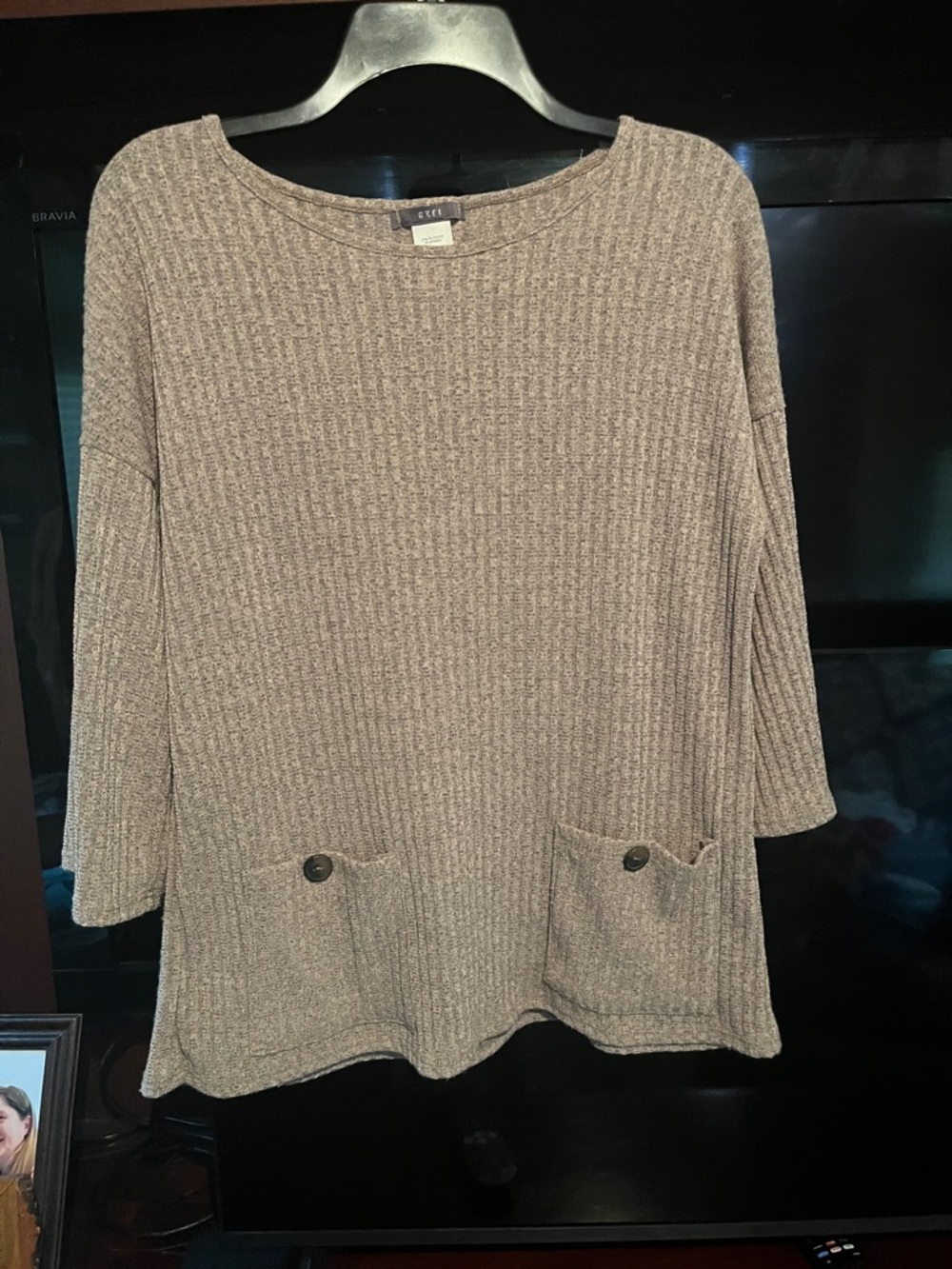 Brown Gyft sweater. No rips or holes.